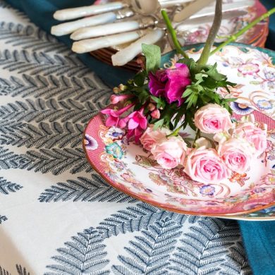 nappe de mariage tissu imprimé