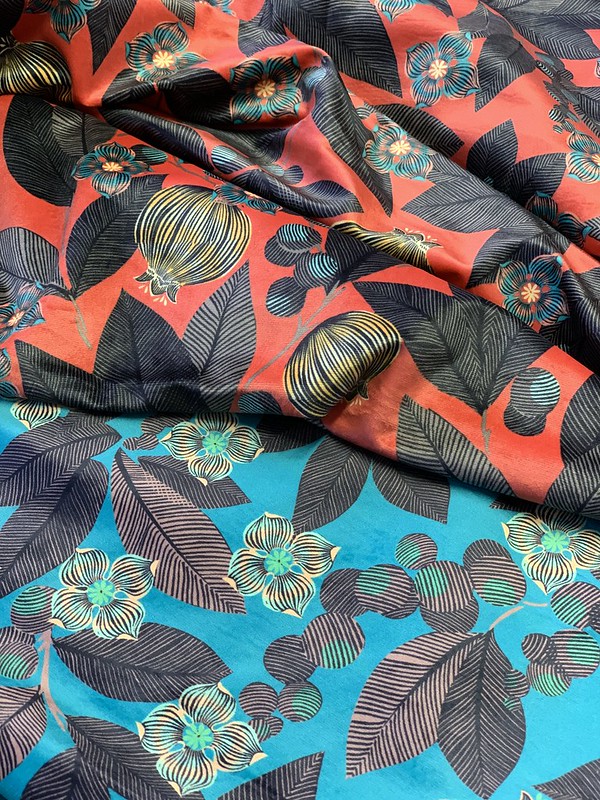 tissu ethnique velours