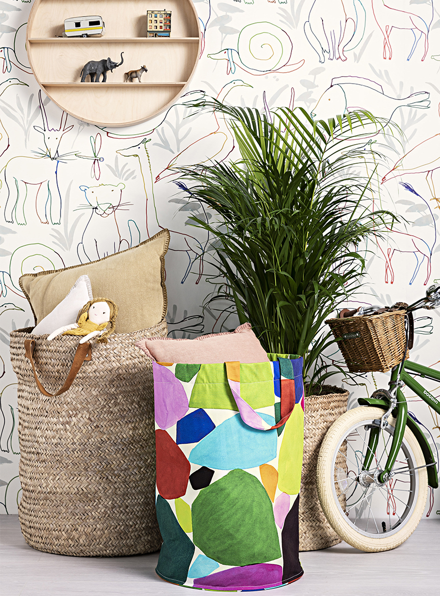 tissu imprimé pierre frey tote bag