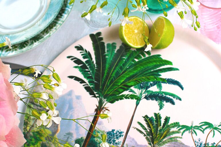 plateau exotique jungle coup de cœur déco