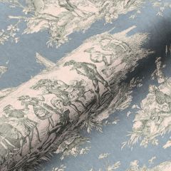 STORE BATEAU HISTOIRE D'EAU BEIGE FOND BLEU ACIER