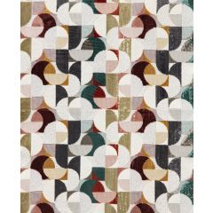 STORE BATEAU ELVIS JACQUARD BORDEAUX / ROSE / MOUTARDE