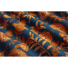 STORE BATEAU JACOBINE CARAMEL FOND BLEU