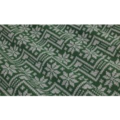STORE BATEAU ROCHEBRUNE JACQUARD DE LAINE FOND VERT