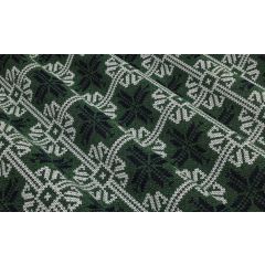 STORE BATEAU FLOCONS D'ALPAGA JACQUARD DE LAINE BLEU / VERT