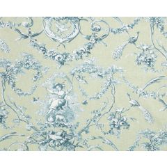 COUSSIN LUDIVINE FOND VERT D'EAU