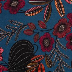 COUSSIN ORPHEE MULTICOLORE FOND BLEU NUIT