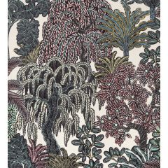 JETÉ DE LIT MAJORELLE ROSE FOND CREME SUR VELOURS