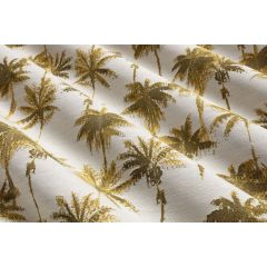 JETÉ DE LIT OASIS JAUNE FOND ECRU OUTDOOR