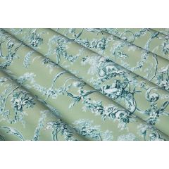 RIDEAU LUDIVINE FOND VERT D'EAU (PERCALE)