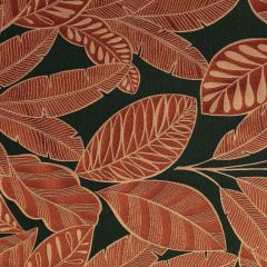 RIDEAU YUCATAN TERRACOTTA FOND VERT