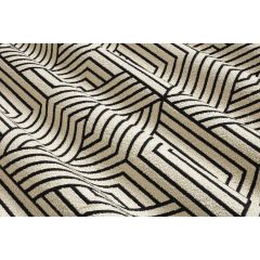 RIDEAU SHIRO JACQUARD NOIR / BLANC
