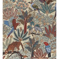 TISSU AU METRE NOUVEAU MONDE JACQUARD FOND CREME