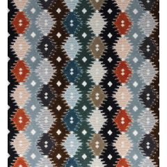 TISSU AU METRE BOMBAY JACQUARD VERT D'EAU / MARINE / NUAGE / BRONZE