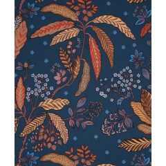 TISSU AU METRE BIBI FOND BLEU LAC