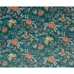 TISSU AU METRE GOLDEN LIFE FOND EMERAUDE SUR VELOURS