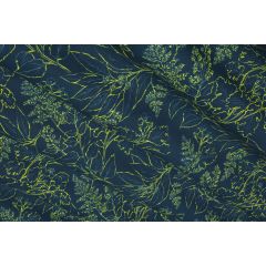 TISSU AU METRE CHRIS FOND BLEU PETROLE