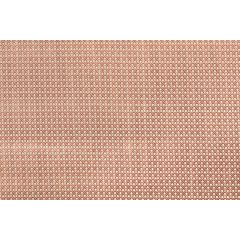 TISSU AU METRE MAYA JACQUARD CORAIL / FICELLE