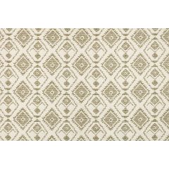 TISSU AU METRE NAMATA JACQUARD VERT MOUSSE/BEIGE