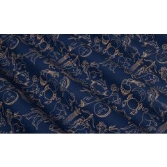 TISSU AU METRE ASTRAL MARINE