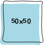 50 x 50 cm